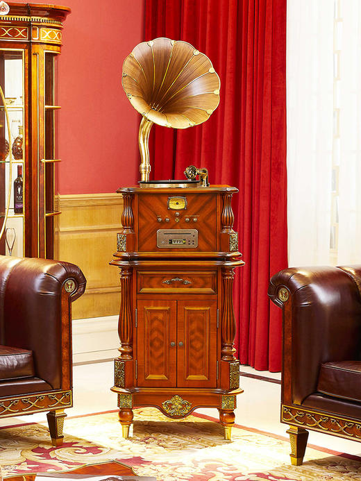 Fennessy/梵尼诗 F1877-68A仿古留声机 HiFi黑胶唱片机 商品图4