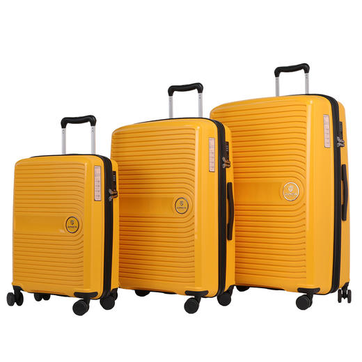 银座PP行李箱可登机欧美热销拉杆箱静音万向轮密码锁旅行箱P-7021 商品图5