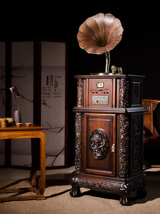 Fennessy/梵尼诗 F1877-90龙玑  大喇叭仿古 留声机 商品图1