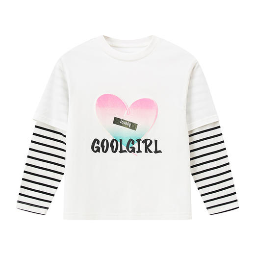 笛莎Deesha 女童长袖T恤2023秋季新款尚洋气T恤 商品图4