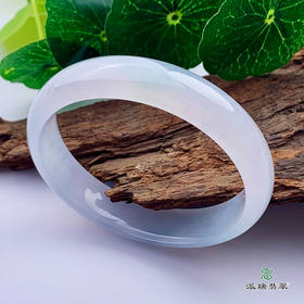 派瑞翡翠 翡翠手镯 糯种 浅紫