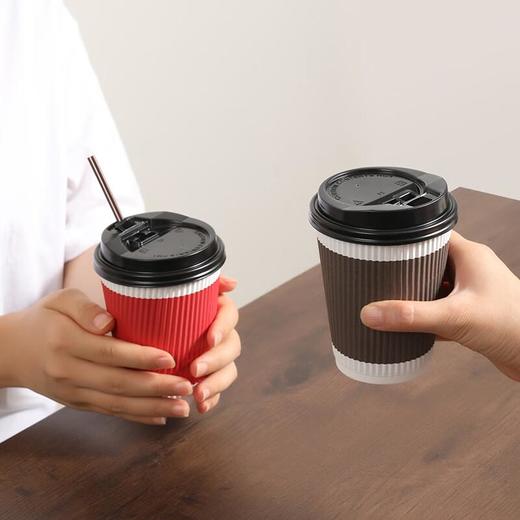 美丽雅12盎司咖啡杯40个入+杯盖+搅棒 商品图3