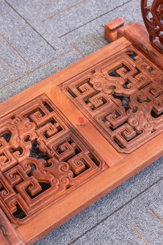 红桥红  家具严选  缅甸花梨（大果紫檀）【89清式螭龙 衣帽架】 商品图4