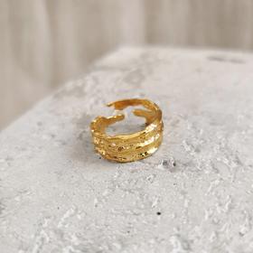 北京仓｜Elise Tsikis-Kota-复古 雕刻圆环 戒指［美国设计师］