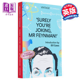 预售 【中商原版】比尔盖茨作序  你肯定在开玩笑费曼先生 Surely Youre Joking Mr Feynman 英文原版 Richard P Feynman