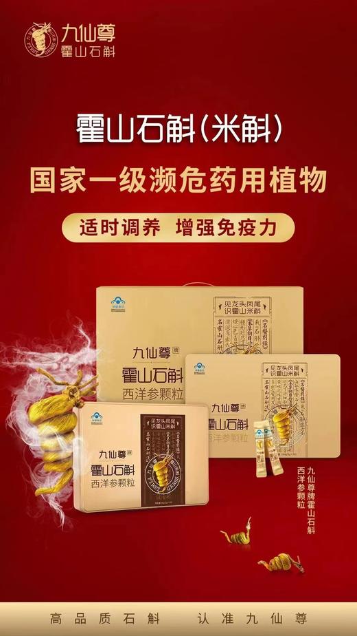 九仙尊 霍山石斛西洋参颗粒 商品图0