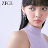 ZEGL设计师花知夏系列蝴蝶结花朵耳环女小众夸张耳钉甜美银针耳饰 商品缩略图3