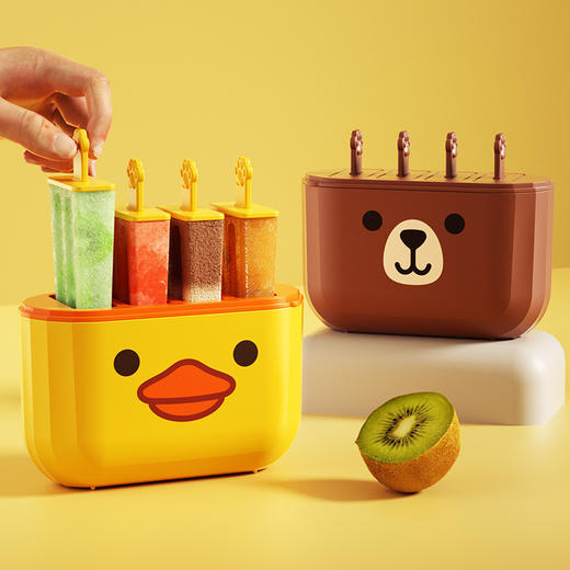 「DIY自制雪糕」儿童DIY雪糕模具 食品家用冰淇淋模具 厨房用品制冰格盒冻冰棍冰棒模具 商品图0