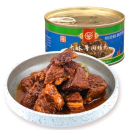 德和大酥牛肉罐头250g/罐 云南 红烧牛肉干牛肉粒零食