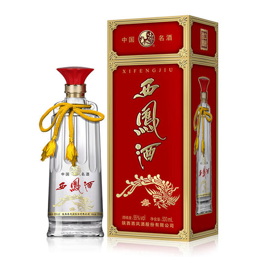 【新品】西凤酒 老牌陕西双耳西凤酒 55度 500ml 凤香型白酒 高度白酒 商品图0