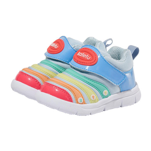 卡特兔童鞋毛毛虫男童女童2023秋季新款软底防滑跑步儿童运动鞋 商品图5