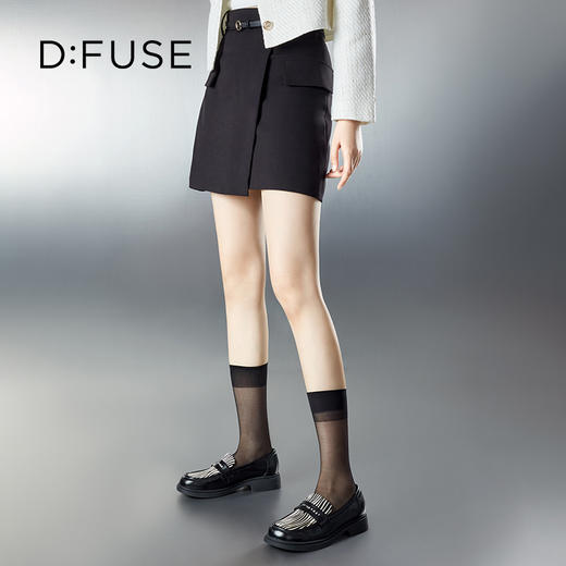 DFuse迪芙斯秋款一脚蹬乐福鞋女时尚通勤皮鞋DF33112015 商品图2