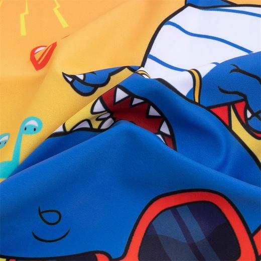 贝贝怡儿童泳衣套装连体泳装短袖宝宝游泳装泳帽两件套夏季男童222P2453
 商品图7