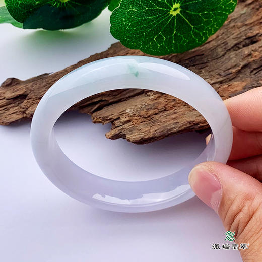 派瑞翡翠 翡翠手镯 糯种 浅紫 商品图1