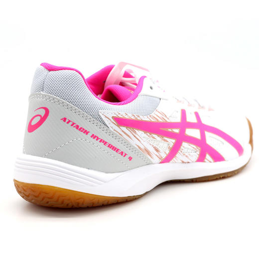 Asics亚瑟士乒乓球鞋轻快王专业男款女款乒乓球鞋1073A056-101白粉色防滑耐磨透气舒适 商品图6