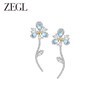 ZEGL设计师花知夏系列长款花朵耳环女小众设计感高级耳钉银针耳饰 商品缩略图0