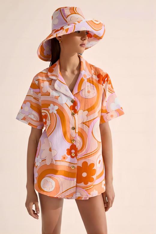 Cin Cin - Sol Sun Hat - Bloom - 女士帽子 - 花色 商品图1