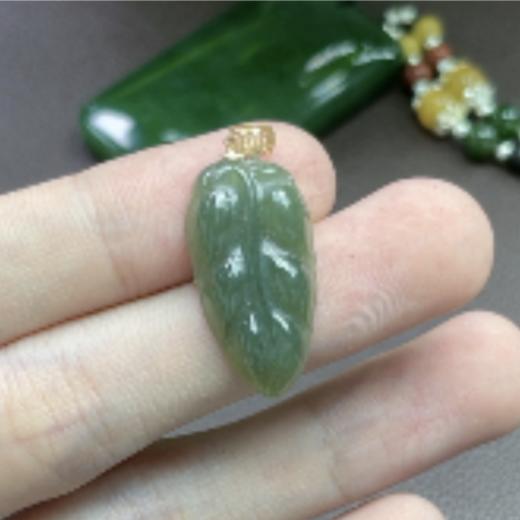 18K吊坠-黄口叶子 商品图0