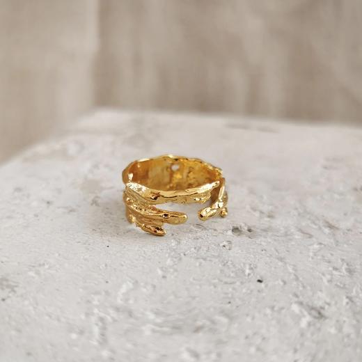 北京仓｜Elise Tsikis-Kota-复古 雕刻圆环 戒指［美国设计师］ 商品图1