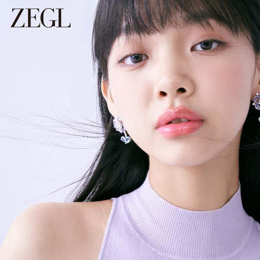 ZEGL设计师花知夏系列森系花朵耳环女2023年新款爆款耳钉银针耳饰 商品图4