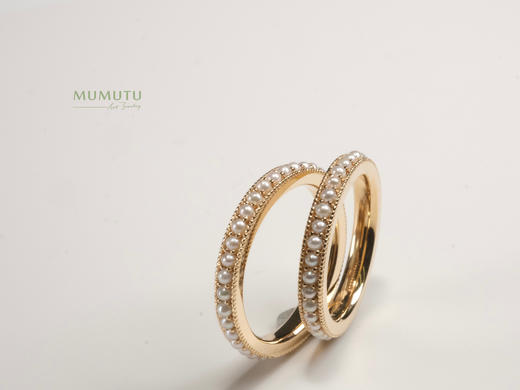 18K 小米珠圈戒 尾戒 商品图1