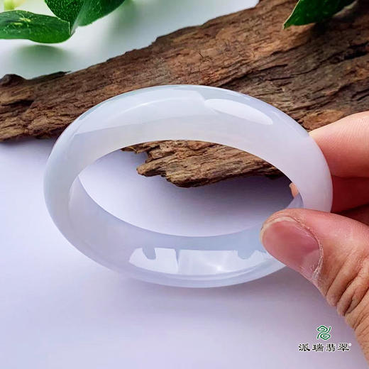 派瑞翡翠 翡翠手镯 糯种 浅紫 商品图3