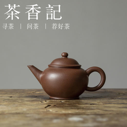 茶香记 老紫泥水平壶 紫砂壶 家藏老紫泥 经典好用 细腻简约 功夫茶具 商品图0