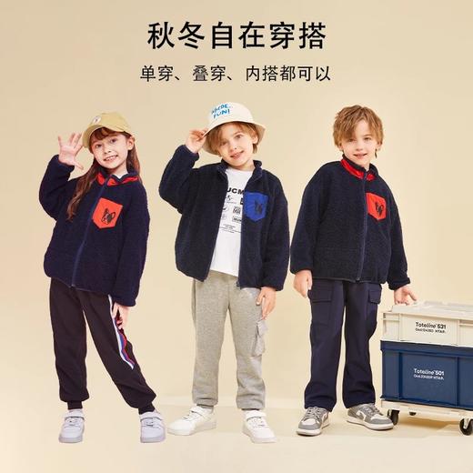 【反季清仓特价】龙之涵 亲子款口袋熊夹棉小泰迪马甲 泰迪绒加绒上衣 棒球棉服合集 中大童秋冬保暖上衣 婴幼儿A类标准 商品图14