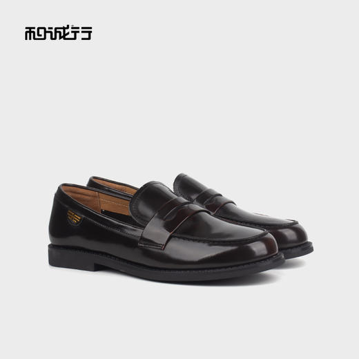 和诚行 2023秋冬新款复古乐福鞋女简约百搭平跟单鞋小皮鞋0820263 商品图4