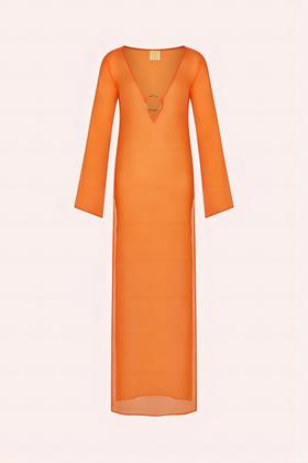 Cin Cin - Totem Hoop Dress - Orange - 女士连身裙 - 橙色