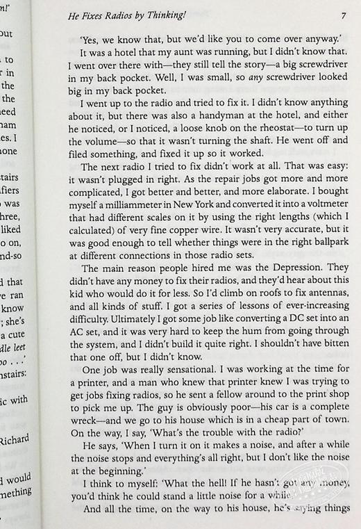 预售 【中商原版】比尔盖茨作序  你肯定在开玩笑费曼先生 Surely Youre Joking Mr Feynman 英文原版 Richard P Feynman 商品图6