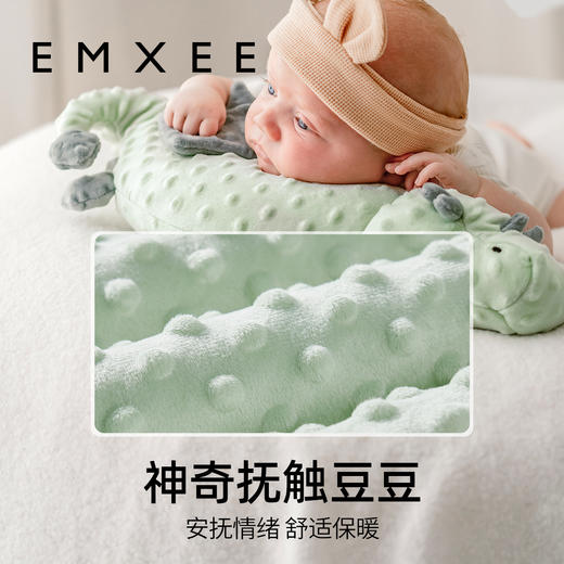 【宝宝安睡】嫚熙儿童婴儿豆豆绒安抚枕头防摔躺睡安抚睡觉入睡神器夏（宝妈们注意啦侧边标签可撕开 防止宝宝误食！！！） 商品图3