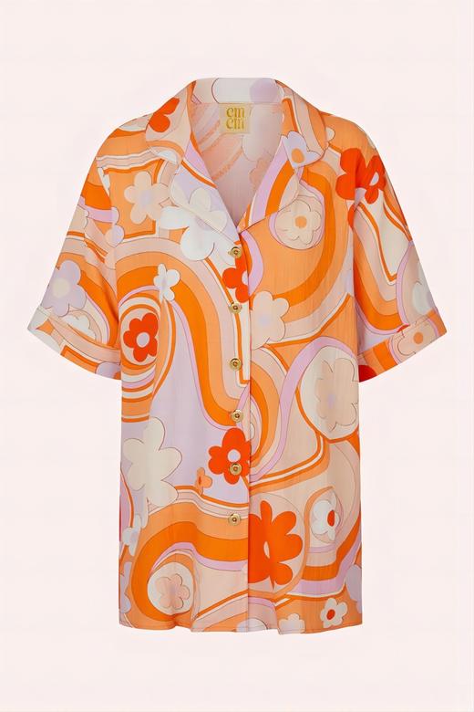 Cin Cin - Troppon Shirt - Bloom - 女士衬衫 - 花色 商品图3