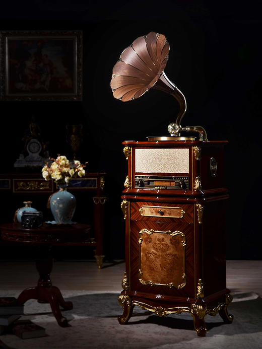 Fennessy/梵尼诗 F1877- 65S大喇叭仿古留声机 LP黑胶唱片机 电唱机CD机 商品图4