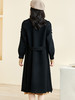 剩L/XXL 米思阳冬季新款简约气质纯色毛呢外套100%羊毛长款大衣女3802 商品缩略图2