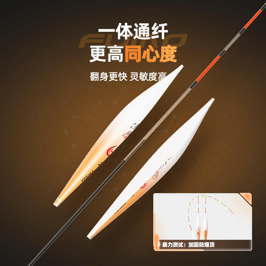 佳钓尼橙小白纳米漂水晶尾灵高敏自重轻灵敏浮漂醒目鲫鱼漂浅水漂 商品图4