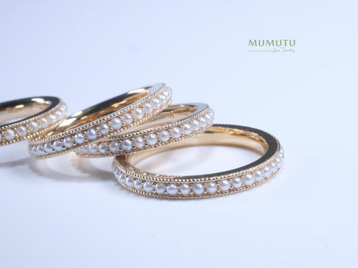 18K 小米珠圈戒 尾戒 商品图4