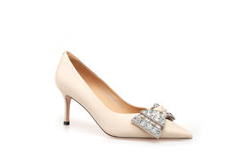 豪麟名鞋奥莱迪嘉女鞋皮鞋牛皮革DJYYO32WP205杏色  原价1960元