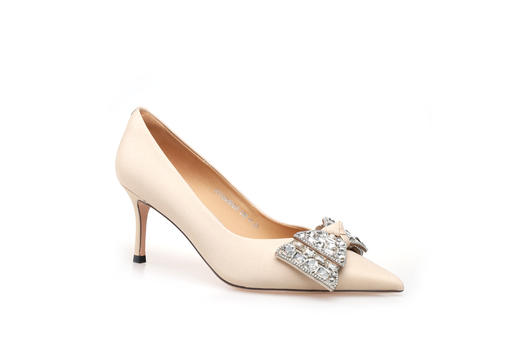 豪麟名鞋奥莱迪嘉女鞋皮鞋牛皮革DJYYO32WP205杏色  原价1960元 商品图0