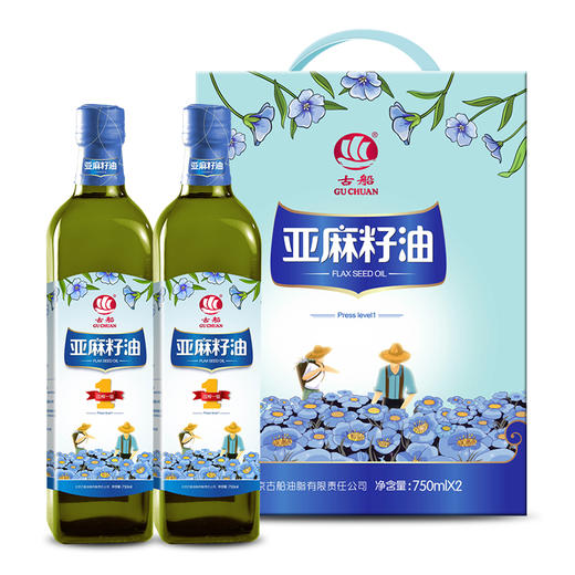 古船精装亚麻籽油组合750ml*2 商品图0