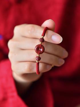 M-XM-308 朱砂红砂绳金刚结