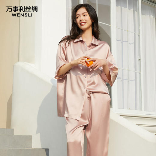 万事利“初夏”真丝短袖套装 商品图0