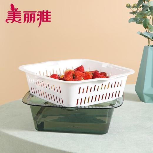 美丽雅晶透可堆叠套筛（中号） 商品图0