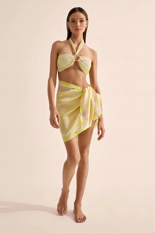 Cin Cin - Short Silky Scarf - Sunray - 女士披巾 - 日光色 商品图0