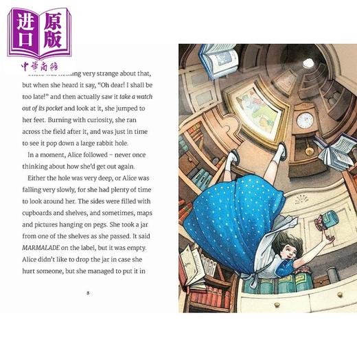 预售 【中商原版】儿童文学插画版:爱丽丝梦游仙境 Alices Adventures in Wonderland 英文原版儿童章节书 经典儿童文学精装故事书 商品图1