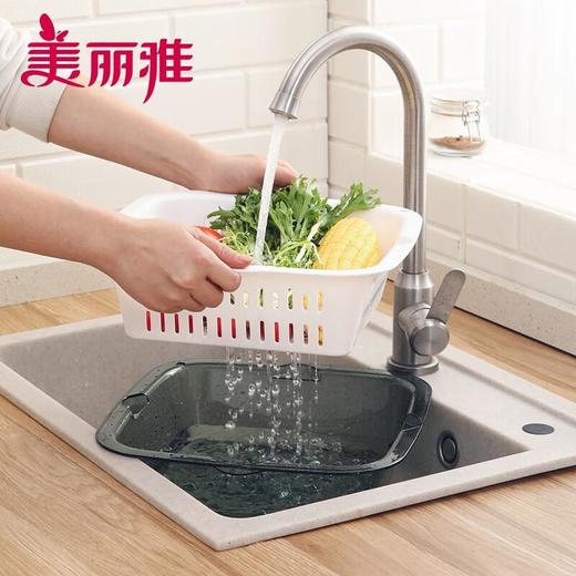 美丽雅晶透可堆叠套筛（中号） 商品图1