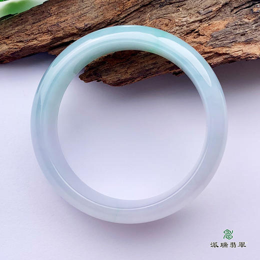 派瑞翡翠 翡翠手镯 糯种 飘花 商品图2