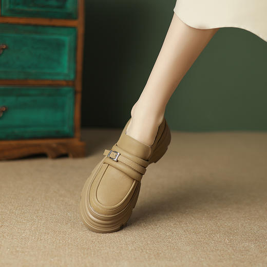 时尚面包鞋发泡底，全皮乐福鞋单鞋TYM-1726 商品图4