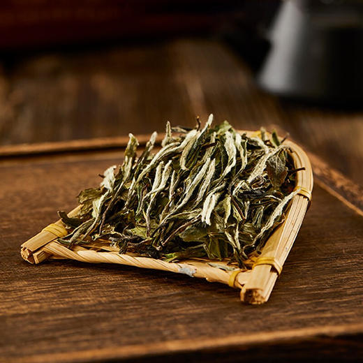 中粮-中茶福鼎白茶流金岁月系列 2021年70周年纪念白牡丹木箱礼盒装1kg/盒 商品图2