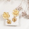 北京仓｜Elise Tsikis-Flores-花朵 太阳爱心 金色复古耳环［美国设计师］ 商品缩略图2
